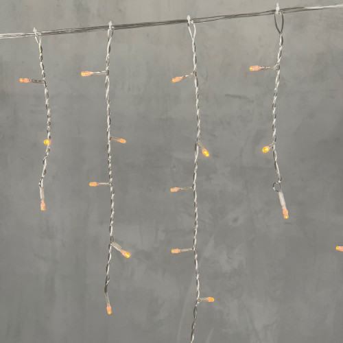 Светодиодная бахрома 4,9*0,5 м., 240 желтых LED ламп, прозрачный провод ПВХ, Beauty Led (PIL240-10-2Y)