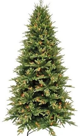 Ель Королевская премиум стройная с лампочками 230 см., 304 LED ламп, Литая хвоя+Пвх, Triumph Tree (72062)