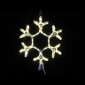 Светодиодная фигура снежинка с мерцанием 40 см., теплый белый, Winner Light (9053-40WW)