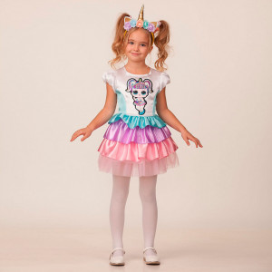 Карнавальный костюм Единорожка рост 116 см., Батик 