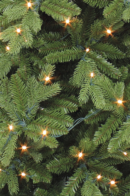 Искусственная сосна Изумрудная с лампочками 230 см., 256 Led ламп, Литая хвоя+ПВХ, Triumph Tree (73763)