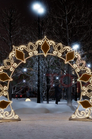 Светодиодная арка Королевская 4.37*3 м., теплый-белый, Conso (ARK-012-1001)