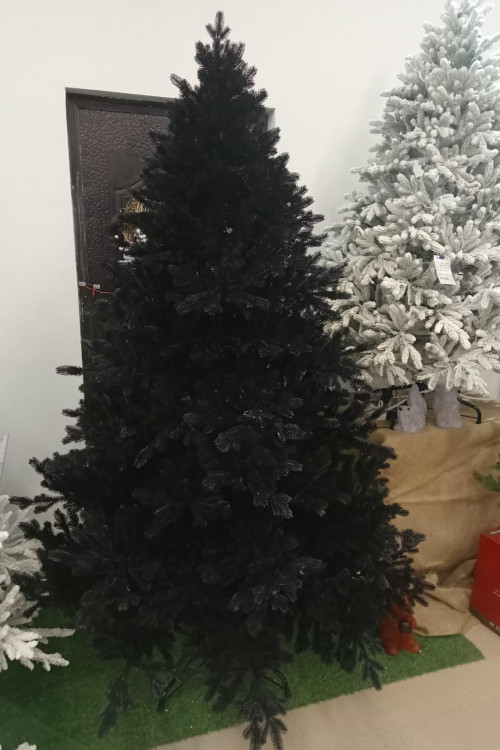 Искусственная елка Черная 240 см., 100% литая хвоя, Max Christmas (ЕЧР24)