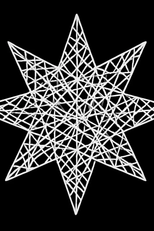 Светодиодная фигура Звезда рождественская 2D 50 см., Сад Радости (SR348)