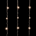 Светодиодный занавес 2*2 м., 400 теплых белых LED ламп, мерцание, облегченный, прозрачный провод ПВХ, LTC(PCL400NOTBLW-10-2WW)
