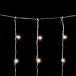 Светодиодный занавес 2*2 м., 400 теплых белых LED ламп, мерцание, облегченный, прозрачный провод ПВХ, LTC(PCL400NOTBLW-10-2WW)