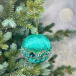 Винтажный шар Малахитовая шкатулка 10 см., бирюза, 1 шт., Christmas DeLuxe (86566)  