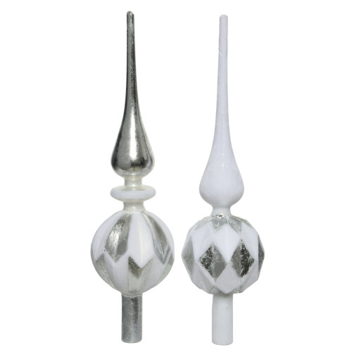 Макушка стеклянная Домино 31 см., ромбы, Kaemingk (170133/1)