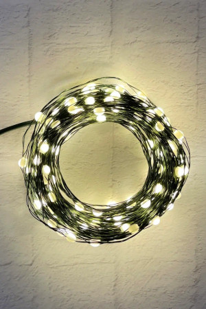 Гирлянда Капли 100 теплых белых макро ламп, 1000 см., 8 режимов, Christmas DeLuxe (87759)