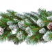 Гирлянда хвойная Императрица с шишками заснеженная, 180*33 см, Triumph Tree  (73825)
