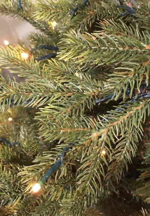 Ель Ирландская с лампочками 425 см., 1548 LED ламп, литая хвоя+пвх, Black Box (74396)