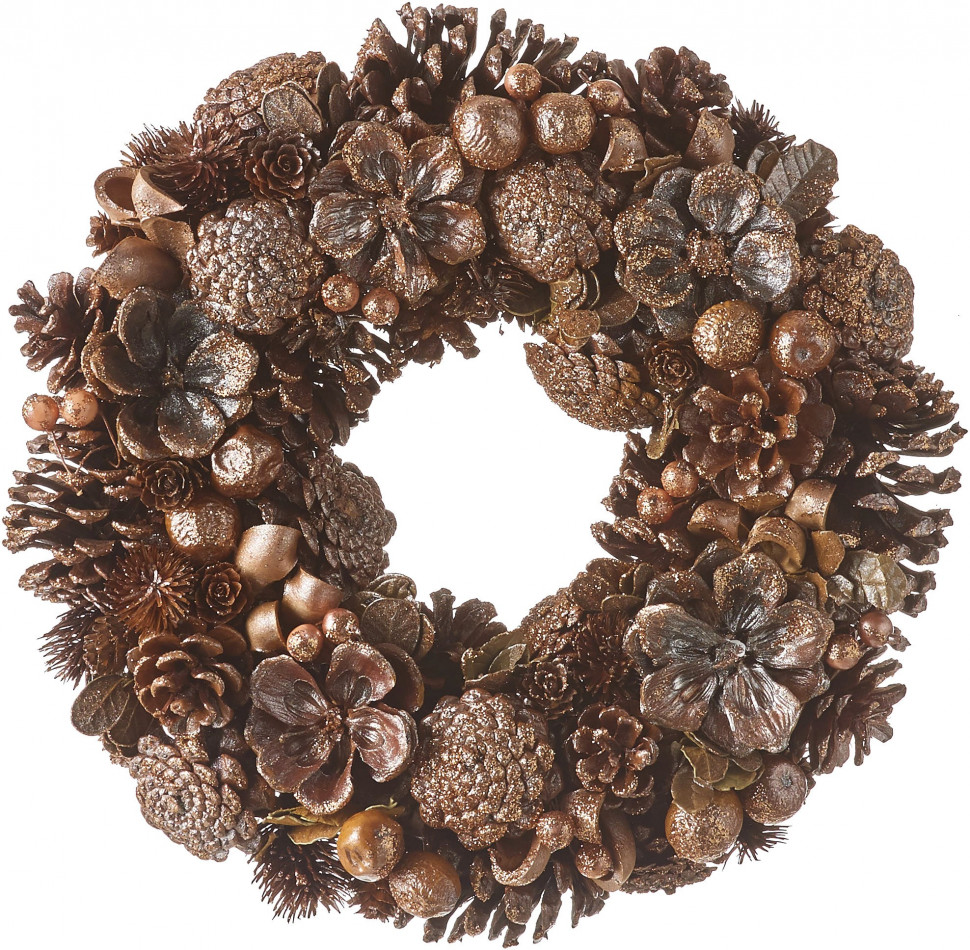 Венок из шишек Барон 9*35 см., медный,  House of Seasons (83545)