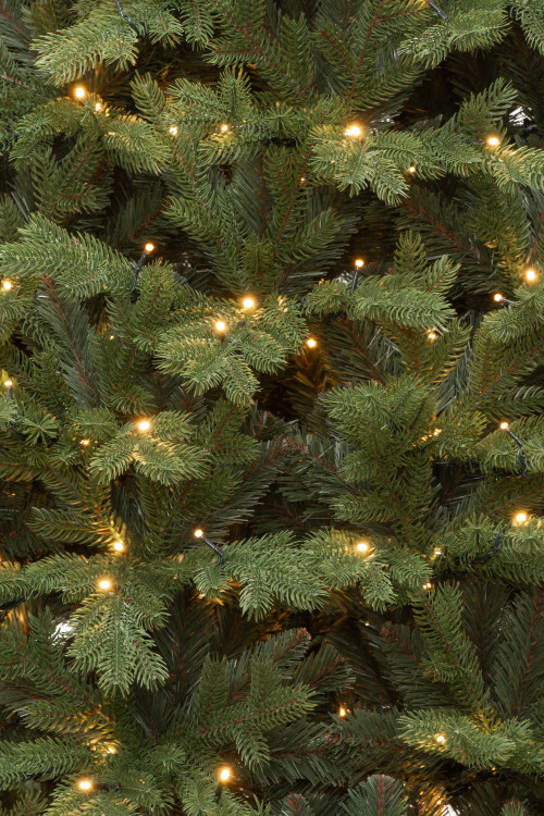 Искусственная елка Графская Премиум 210 см., 500 теплых белых LED ламп, Литая хвоя+ПВХ, ЕлкиТорг (137210)