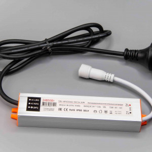 Импульсный источник питания 220/24 В, 50 Вт, Белый провод, Teamprof (TPF-SPS220AC/DC24-50W)