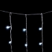  Светодиодный занавес 2*2 м., 400 белых LED ламп, мерцание, облегченный, прозрачный провод ПВХ, LTC (PCL400NOTBLW-10-2W)