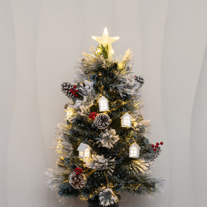 Настольная оптоволоконная елка Сказочная 60 см., леска+пвх, контроллер (Т2121-60)