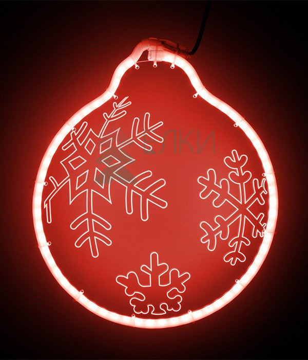 Светодиодная фигура из акрилайта 30*30 см., 220V., красное свечение, Beauty Led (HFS2-2R)