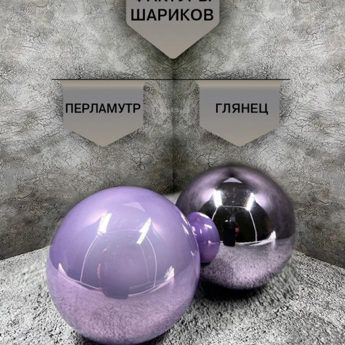 Набор стеклянных шаров Мишель 26 шт., лиловый, Christmas DeLuxe (86456)