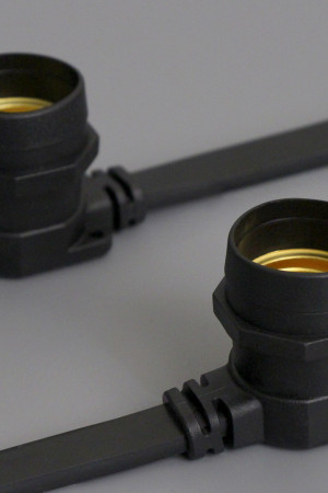 Белт-лайт 2-х проводной, 250 ламп, 50 м., 220В, черный провод, шаг 20 см., Teamprof (TPF-BL2-50M-250-B)