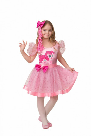 Карнавальный костюм Пинки Пай рост 116 см., Батик 