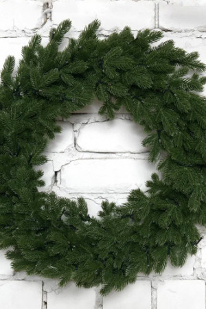 Рождественский венок Чарующий 60 см., 100% литая хвоя, ЕлкиТорг (52101)