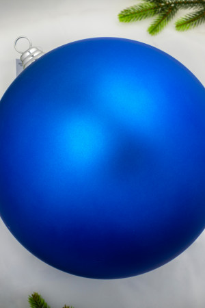 Шар пластиковый матовый 200 мм., синий, ЕлкиТорг (150603)