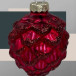 Набор стеклянных кедровых шишек 7 см., 12 шт., бордо, Christmas DeLuxe (14726)