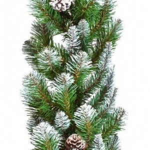 Гирлянда  хвойная Императрица с шишками заснеженная, 270*33 см, Triumph Tree  (73826)