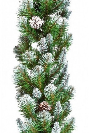 Гирлянда  хвойная Императрица с шишками заснеженная, 270*33 см, Triumph Tree  (73826)