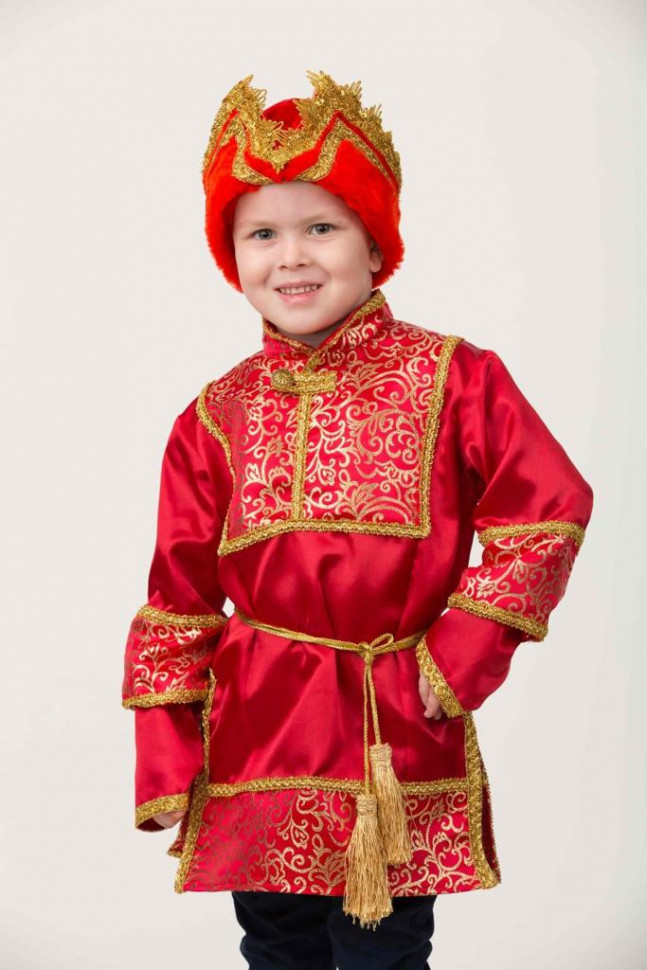 Карнавальный костюм "Царевич", размер 140-68, Батик (2046-140-68)