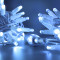 Светодиодная нить 100 холодных белых LED ламп, 10 м., 220В, статика, белый провод ПВХ, Teamprof (TPF-S10C-220V-CW/W)