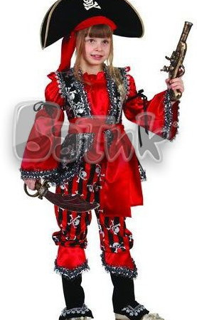 Карнавальный костюм Атаманша, 34 размер, рост 140 см. 