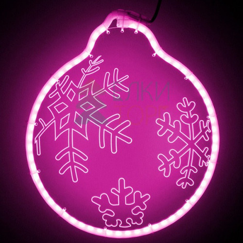 Светодиодная фигура из акрилайта 30*30 см., 220V., розовое свечение, Beauty Led (HFS2-2P)
