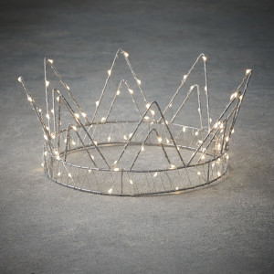 Украшение корона 12*28см.,100 белых LED ламп (84102)