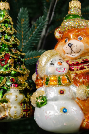 Набор украшений  Новогодний карнавал 2 шт., стекло, Витус (62199)