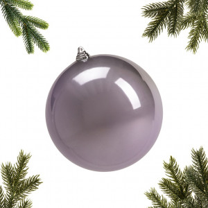 Шар пластиковый перламутр 200 мм., лиловый, ЕлкиТорг (150604)