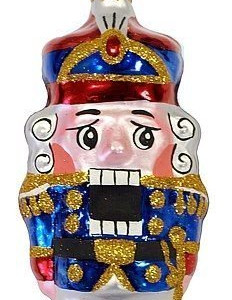 Елочное украшение Щелкунчик 85 мм, стекло, Ёлочка (С1390)