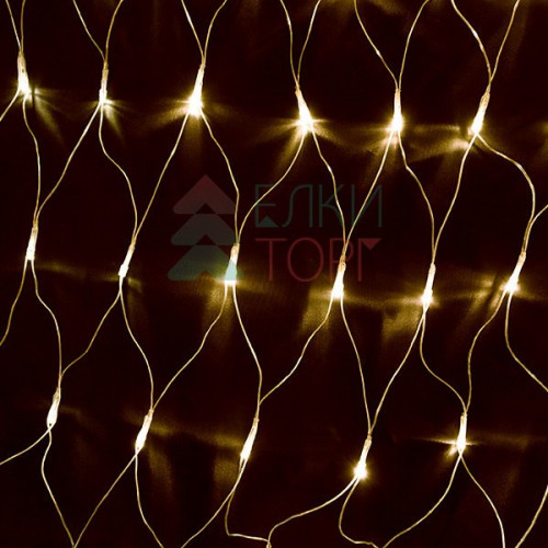 Светодиодная сетка 2*2 м., 256 теплых белых LED ламп, прозрачный ПВХ, LTC (NTL256M-10-2WW)