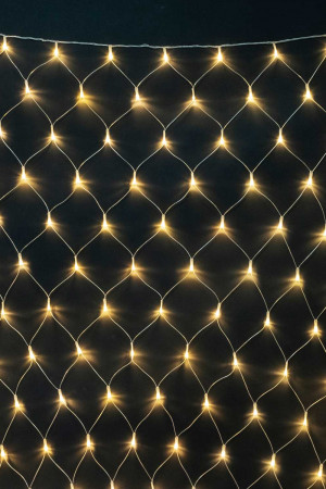 Светодиодная сетка 2*2 м., 256 теплых белых LED ламп, прозрачный ПВХ, LTC (NTL256M-10-2WW)