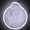 Светодиодная фигура из акрилайта 30*30 см., 220V., холодное белое свечение, Beauty Led (HFS3-2W)