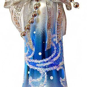 Елочная игрушка-колокольчик Эхо, стекло, синий,  Ёлочка(С505/2)