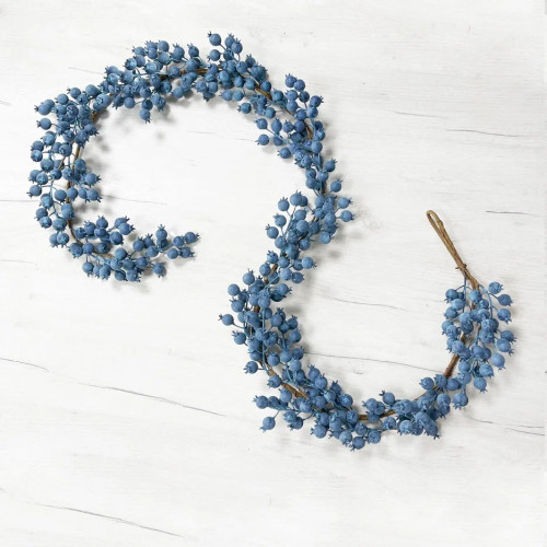 Гирлянда из голубых ягод 180 см., Christmas DeLuxe (89505)
