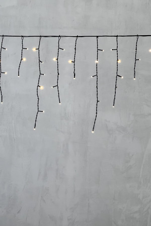 Светодиодная бахрома 4,9*0,5 м., 240 теплых белых LED ламп, черный провод ПВХ, Beauty Led (PIL240-11-2WW)