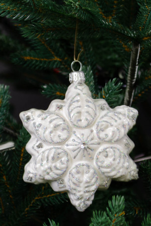  Набор украшений Коньки со снежинкой 3 шт., стекло, Витус (63160)