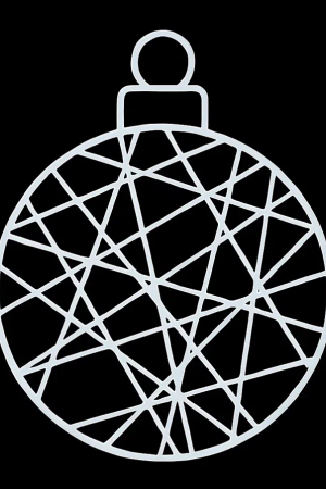 Светодиодная фигура Елочная игрушка 2D 100 см., Сад Радости (SR355)