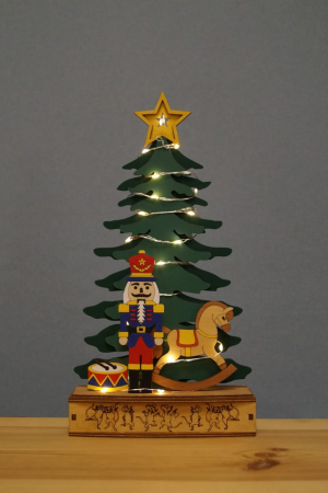 Светильник рождественский Щелкунчик 31*17 см., на батарейках, Lampirida (4510)