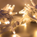 Светодиодная нить 100 теплых белых LED ламп, 10 м., 220В, статика, белый резиновый провод, Teamprof (TPF-S10C-220V-RW/WW)