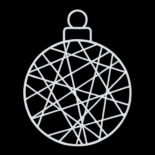 Светодиодная фигура Елочная игрушка 2D 150 см., Сад Радости (SR356)