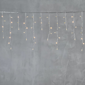 Светодиодная бахрома 3,1*0,5 м., 150 экстра теплых белых LED ламп, прозрачный провод ПВХ, LTC (PIL150-10-2EWW)