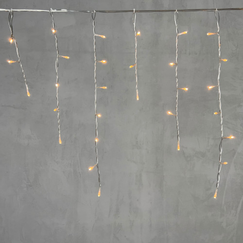 Светодиодная бахрома 3,1*0,5 м., 150 экстра теплых белых LED ламп, прозрачный провод ПВХ, LTC (PIL150-10-2EWW)